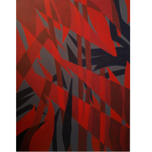 Cecília Macedo - Jardins VII - Acrílica sobre tela - 80 x 60 cm - 2017