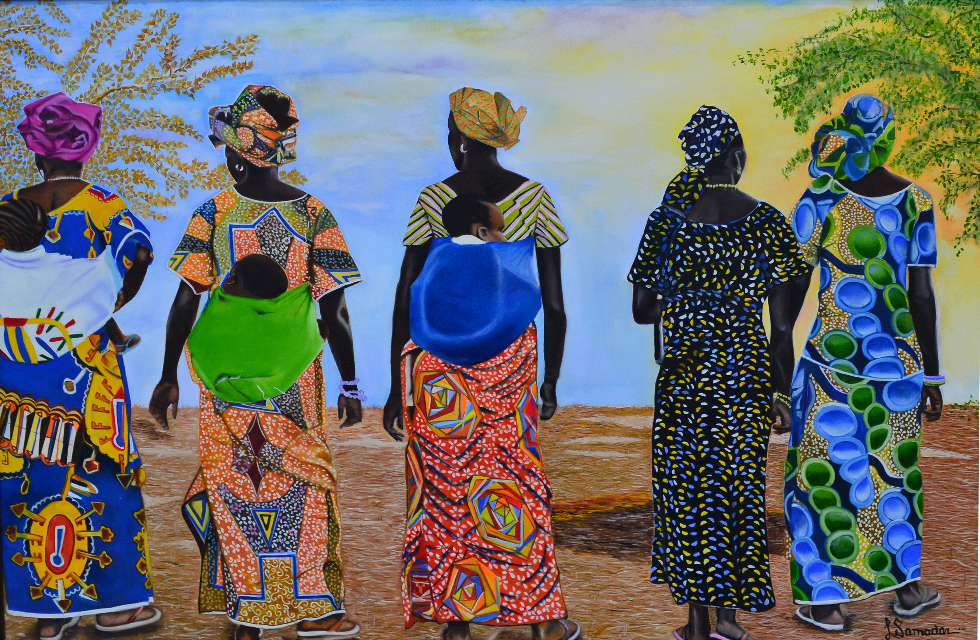 Título : Mulheres Africanas  Artista:  Leila Samadar